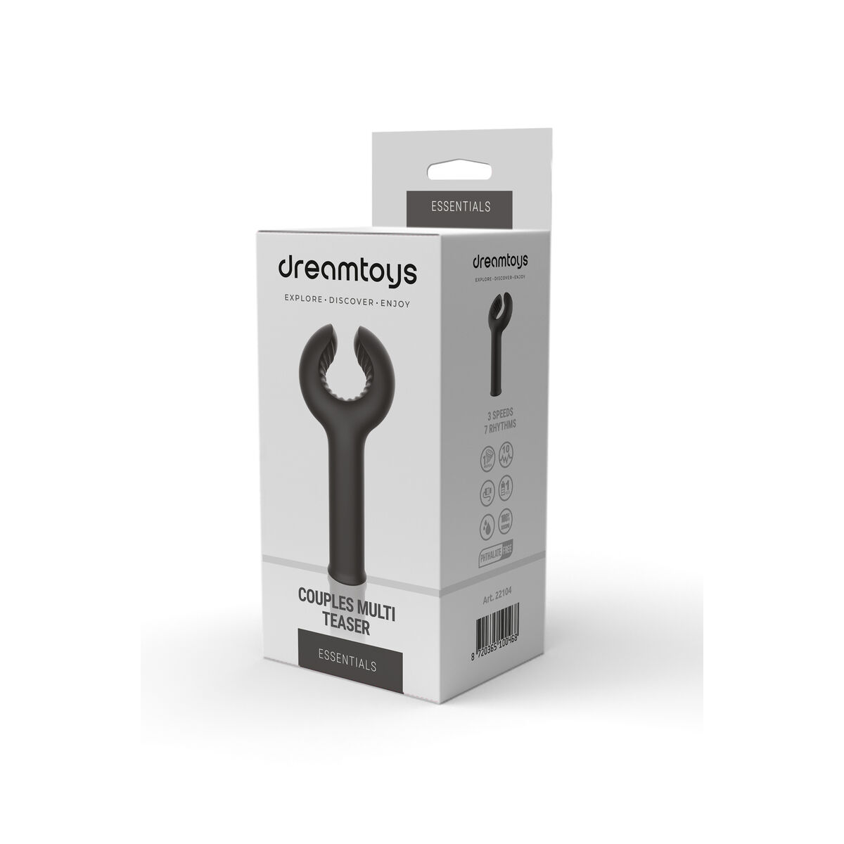 Vibratore Anale Dream Toys Essentials Couples Multi Teaser Nero 10 S9406031_8