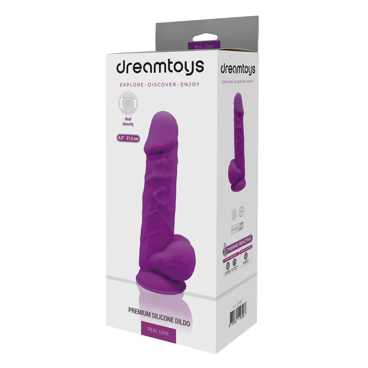 Dildo Dream Toys Real Love Viola Ø 5,1 cm 6 S9400724_4