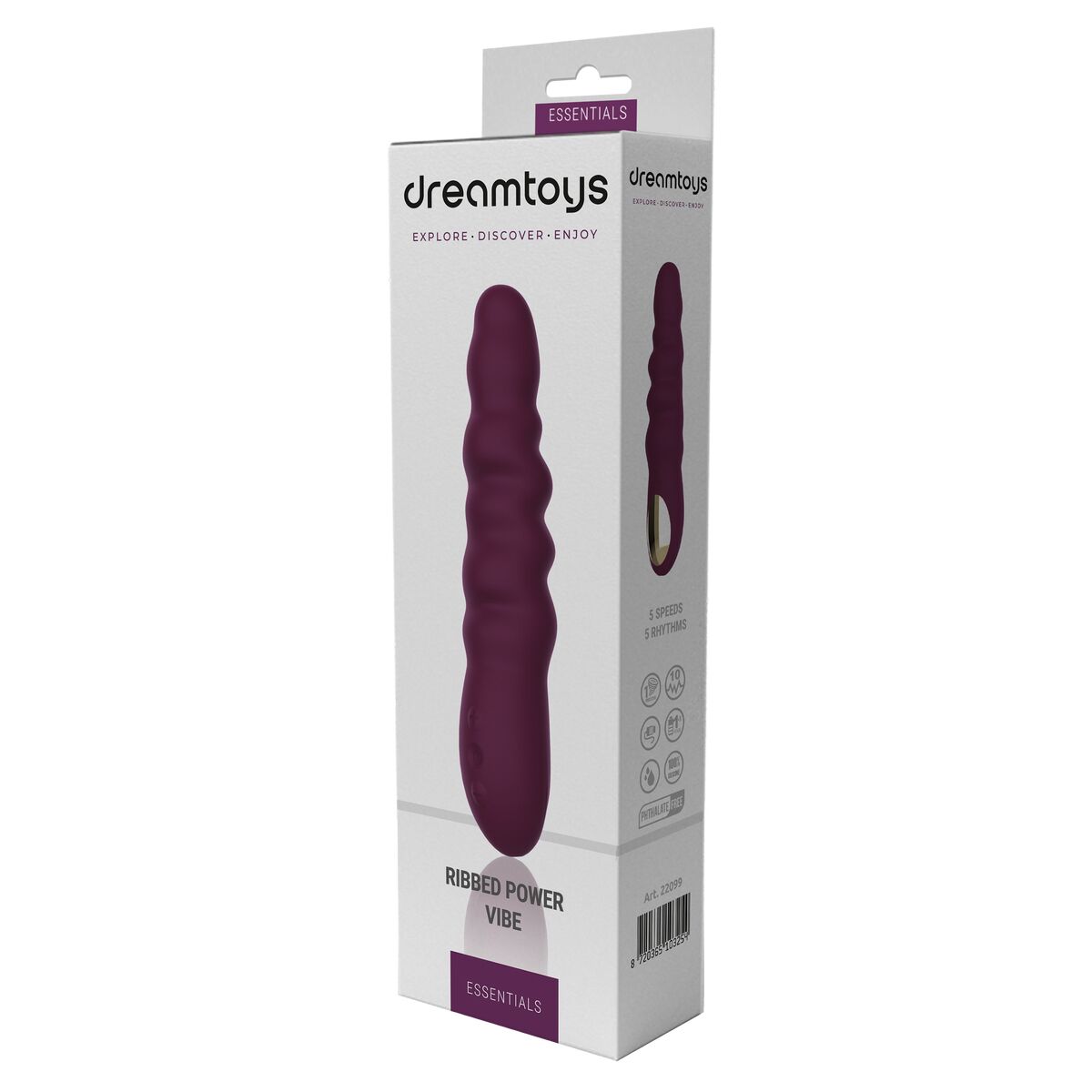 Vibratore Dream Toys Essentials Viola 8 S9400740_6