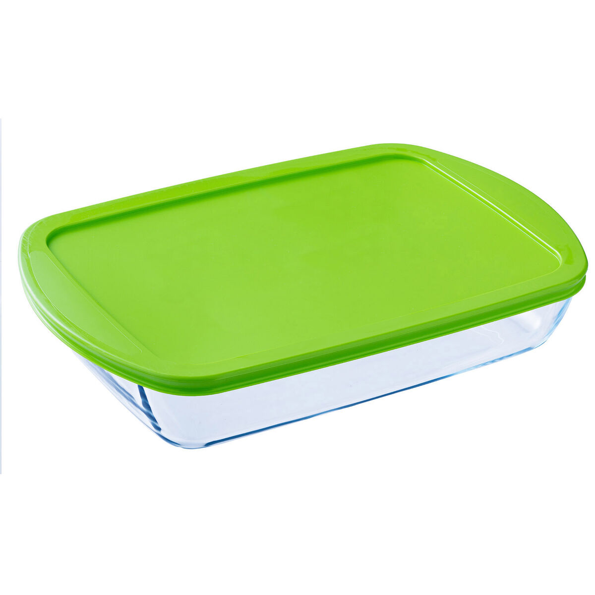 Portapranzo Rettangolare con Coperchio Pyrex Cook & store Trasparente Silicone Vetro (4,5 L) (4 Unità) 4 S2707075_2