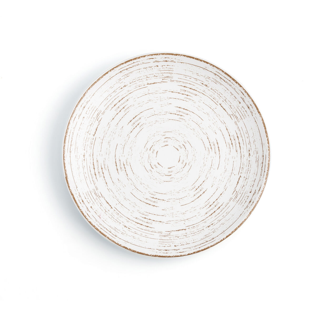 Piatto da pranzo Ariane Tornado White Bicolore Ceramica Ø 18 cm (12 Unità) 3 S2708022_1