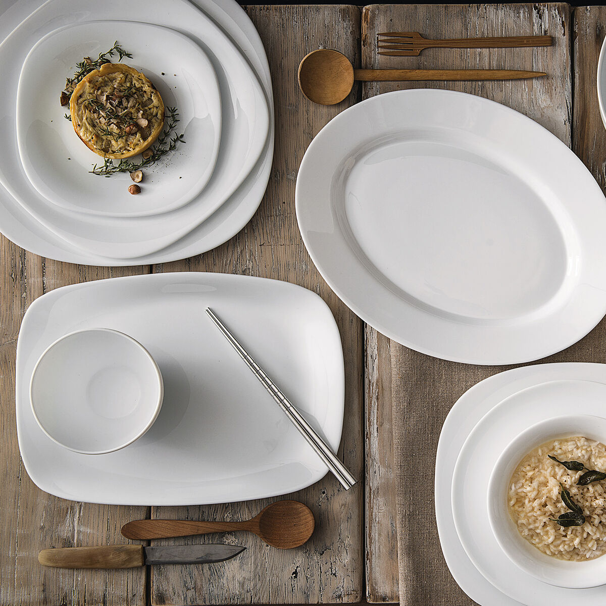 Teglia da Cucina Bormioli Rocco Parma Rettangolare Bianco Vetro (18 x 21 cm) (24 Unità) 3 S2708792_1