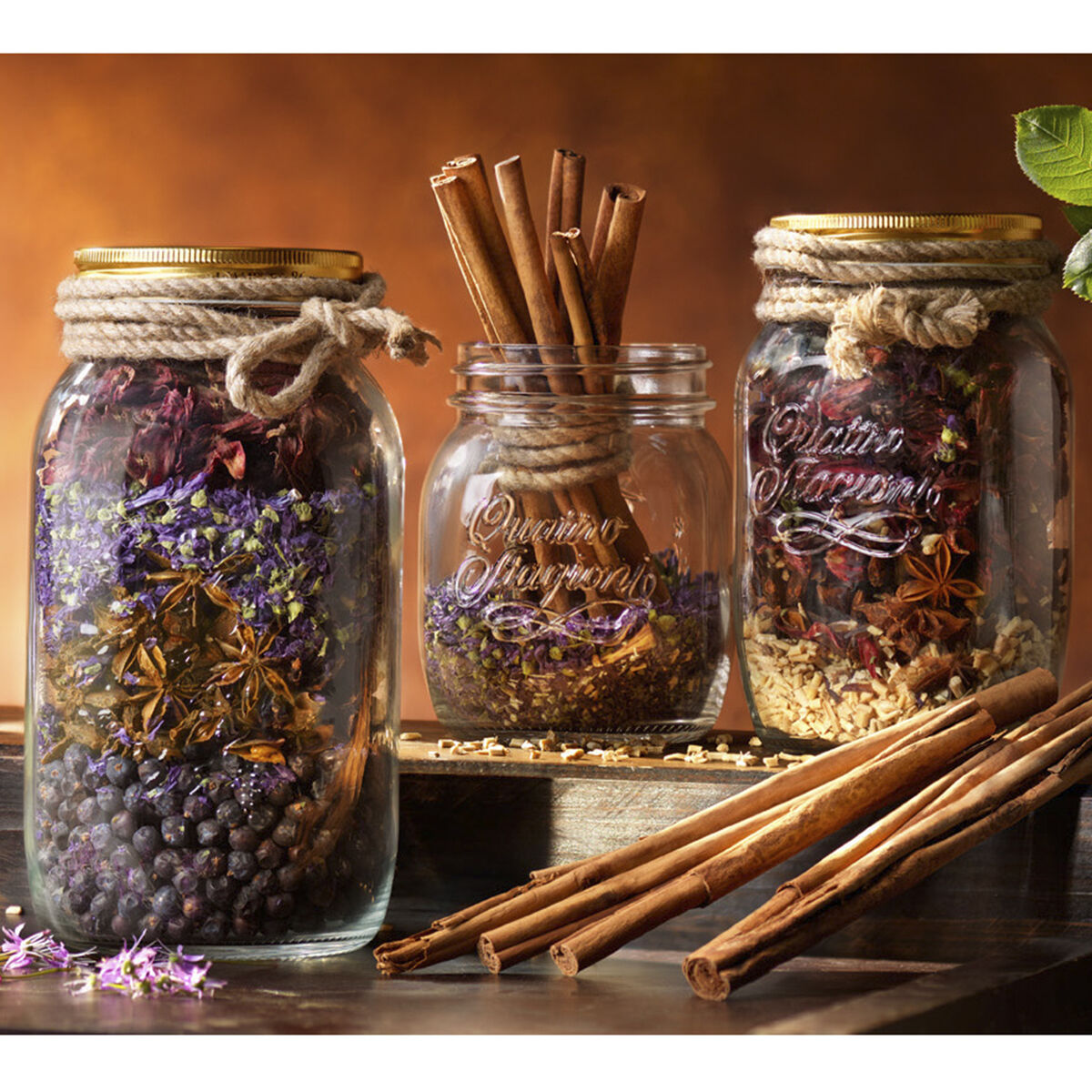 Barattolo di Vetro Bormioli Rocco Quattro Stagioni Trasparente (6 Unità) 4 S2708801_2