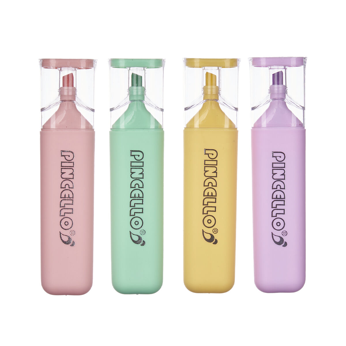 Set di Evidenziatori Pincello 498 Giallo Multicolore (12 Unità) 3 S3630117_1