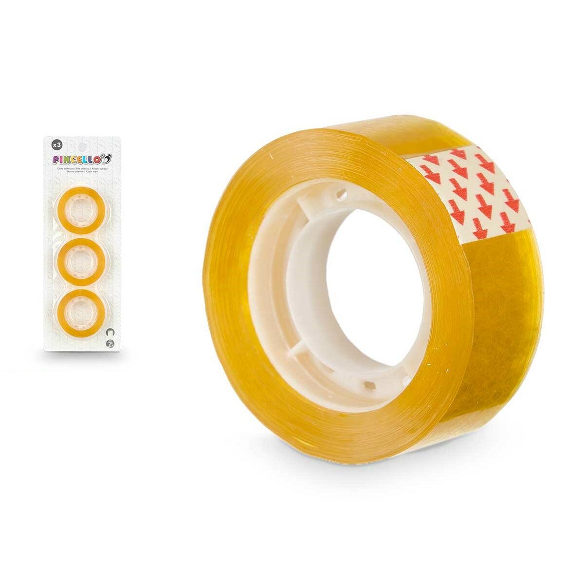 Nastro Adesivo Pincello 618 Giallo Set 3 Pezzi (48 Unità) 3 S3630917_1