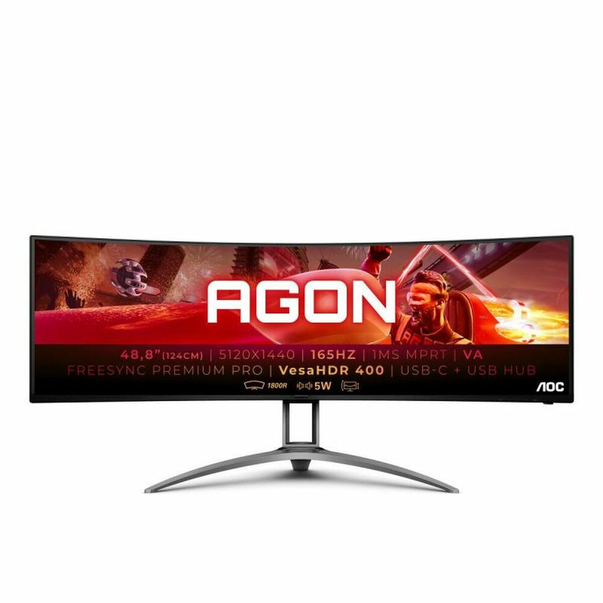 Monitor AOC AG493UCX2 DQHD 165 Hz 49" 2 S55146649_0