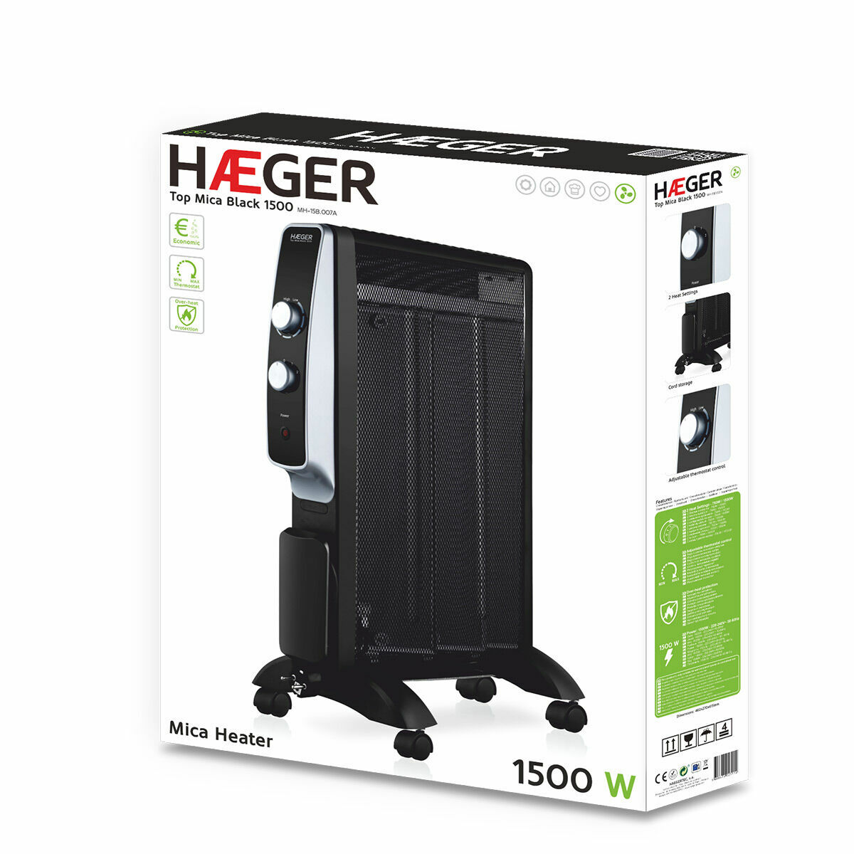 Riscaldamento Haeger MH-15B.007A 1500 W Nero 3 S7781545_1