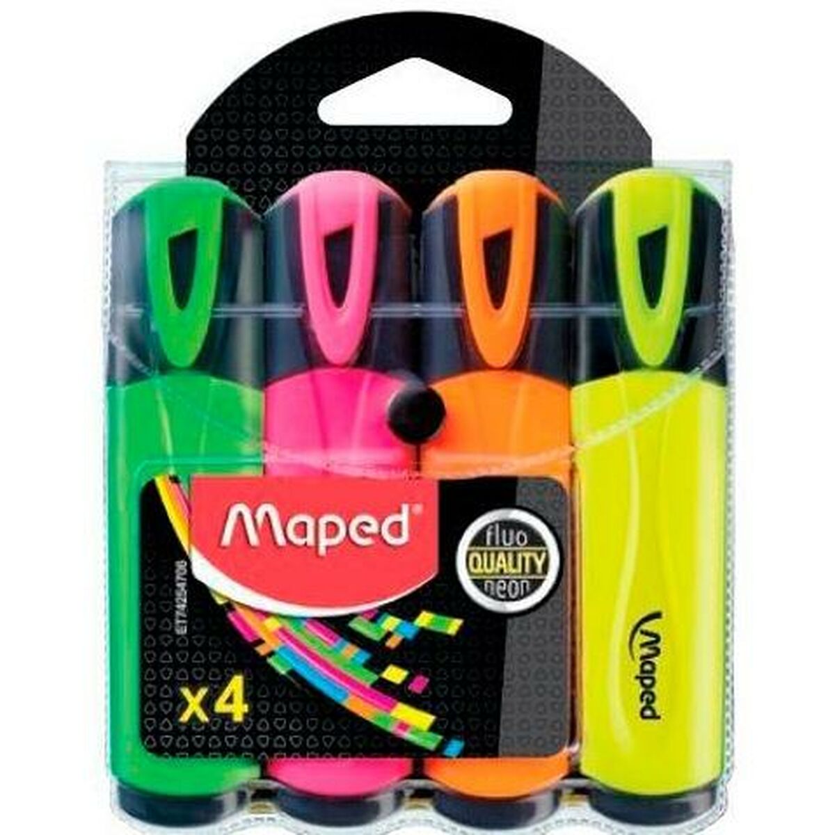 Set di Evidenziatori Maped Fluor Quality Neon Multicolore (3 Unità) 3 S8424882_1
