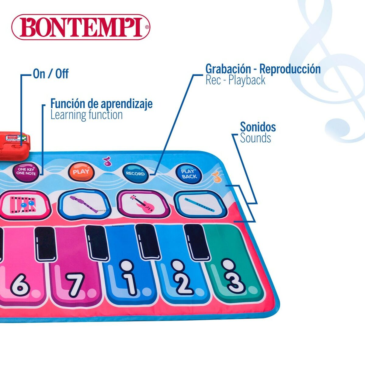 Pianoforte Educativo Apprendimento Bontempi 6 S8900678_4