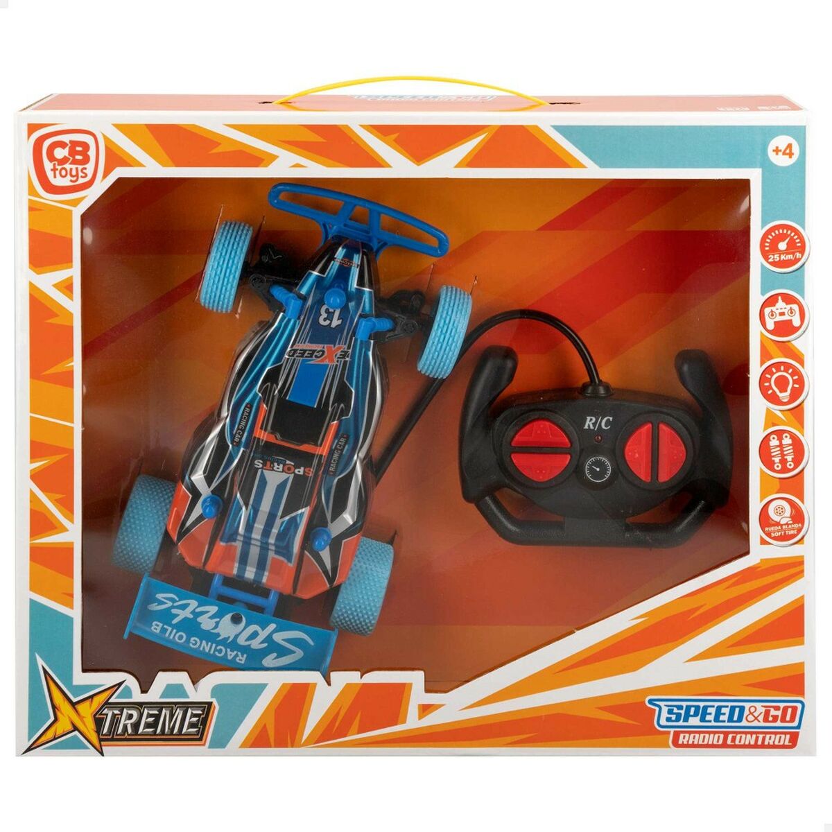 Macchinina Radiocomandata Speed & Go 1:20 19 x 6,5 x 11 cm (6 Unità) 5 S8902678_3