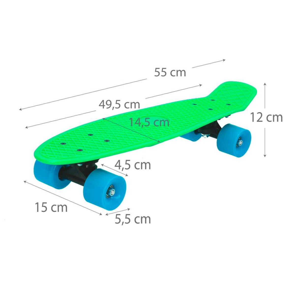 Skateboard Colorbaby Verde (6 Unità) 5 S8903231_3
