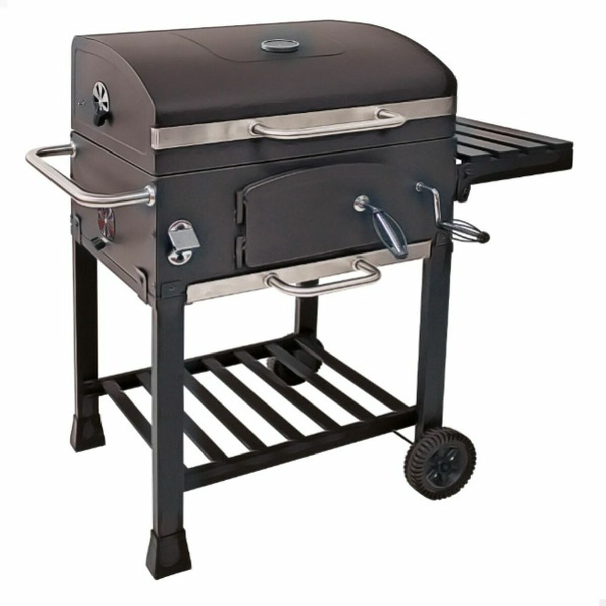 Barbecue a Carbone con Coperchio e Ruote Aktive 102 x 65 x 104 cm 3 S2455423_1