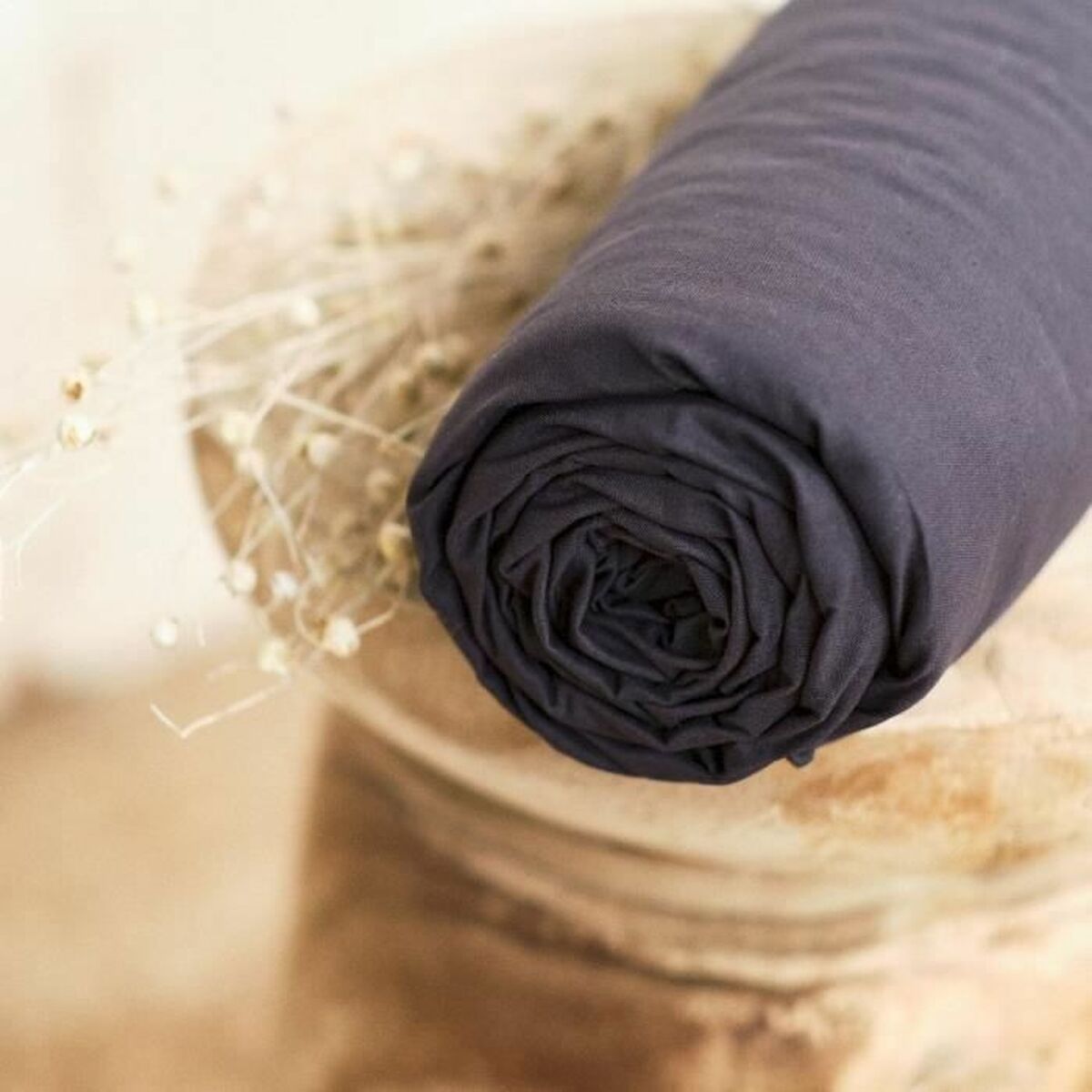 Lenzuolo con angoli aderenti TODAY Essentials Nero 140 x 190 cm Antracite 4 S7187975_2