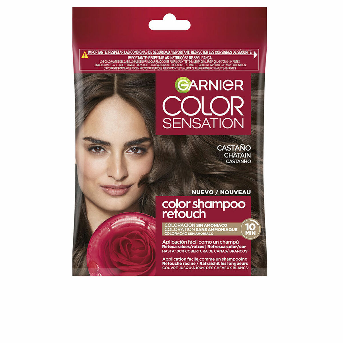 Shampoo Colorante Garnier COLOR SENSATION Castano Nº 4.0 Semipermanente 2 S05122757_0