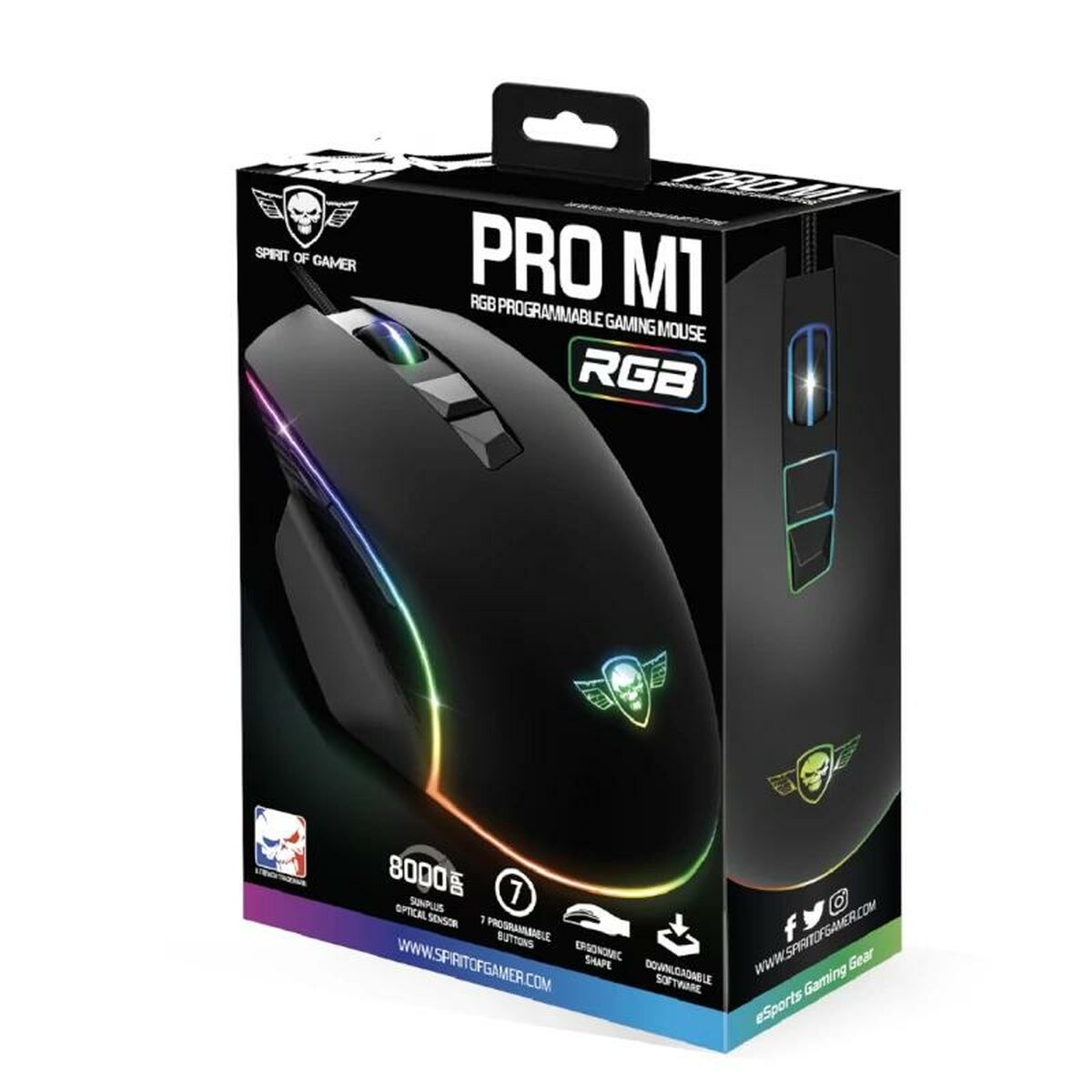 Mouse Spirit of Gamer Souris Pro M1 Nero 2 S0238046_0