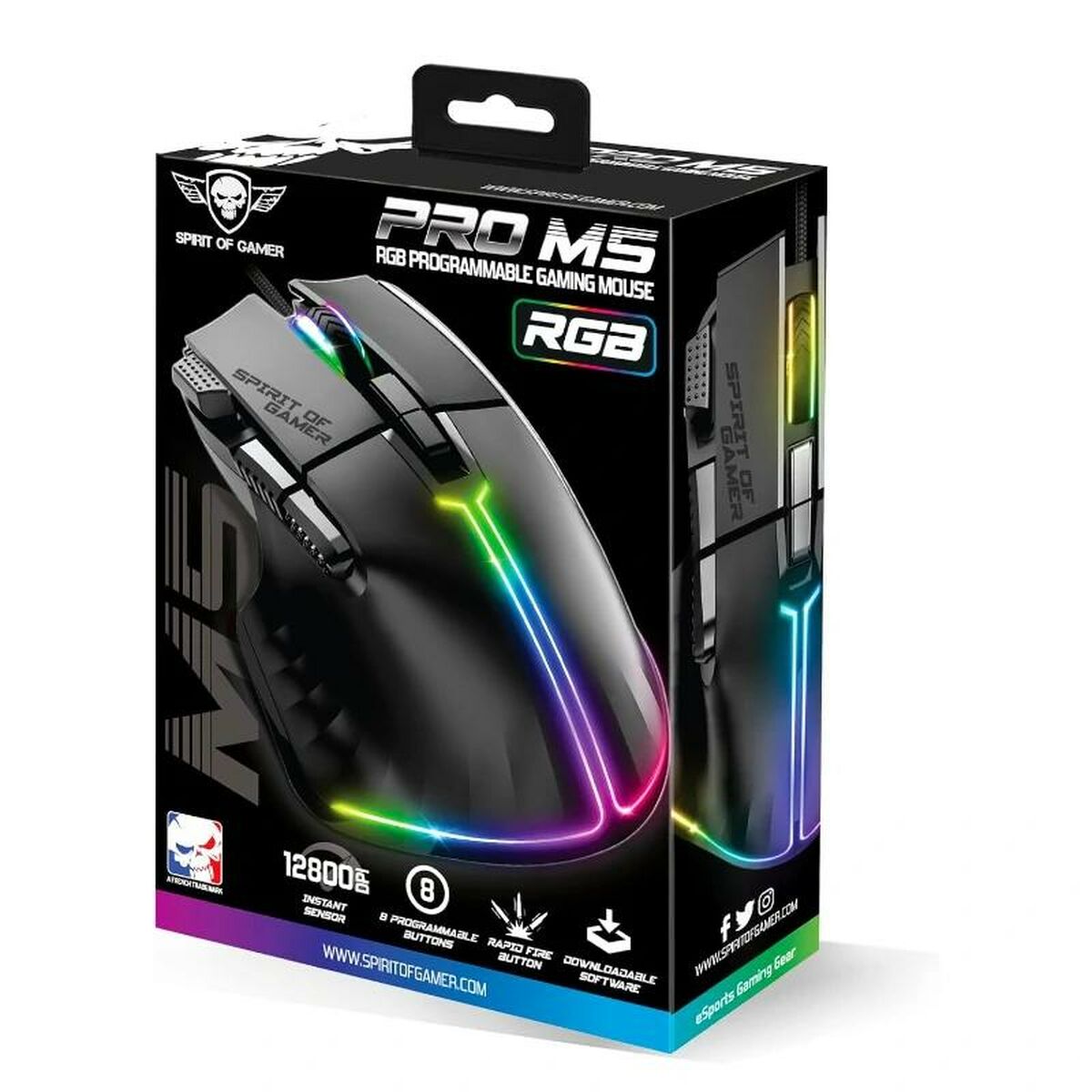 Mouse Spirit of Gamer Souris Pro M5 Nero 2 S0238047_0