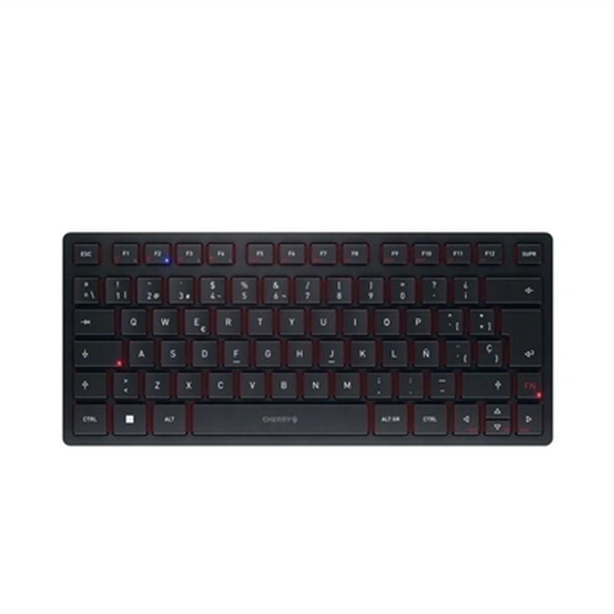 Tastiera Cherry KW 9200 MINI Qwerty in Spagnolo Nero 2 S0237544_0
