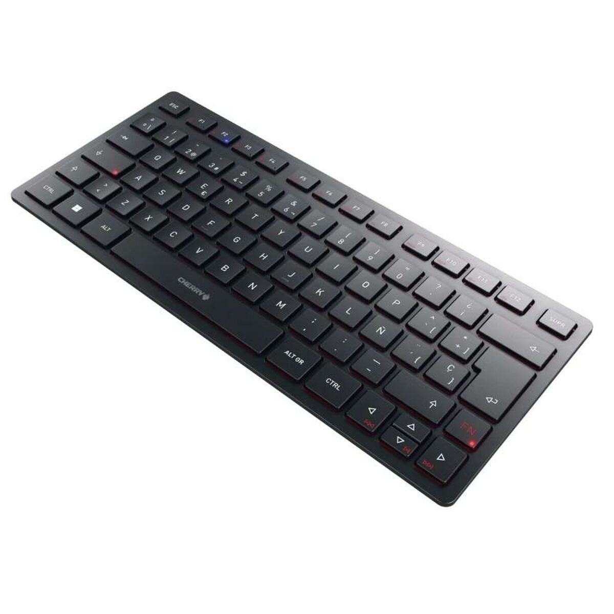 Tastiera Cherry KW 9200 MINI Qwerty in Spagnolo Nero 3 S0237544_1