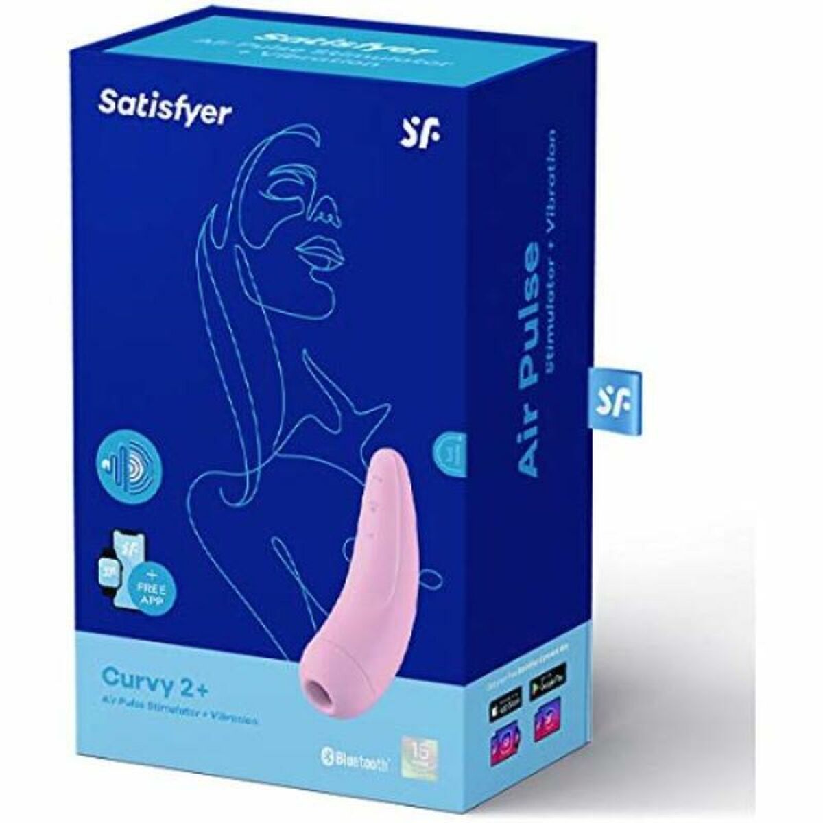 Vibratore Doppia Stimolazione Satisfyer Curvy 2 + Rosa 3 S0458727_1