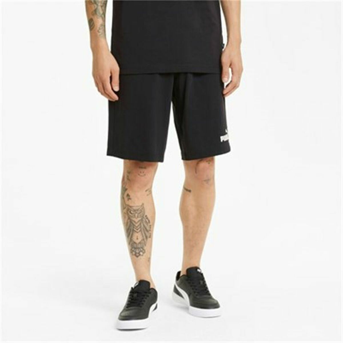 Pantaloni Corti Sportivi da Uomo Puma Essentials Nero 4 S6444130_2