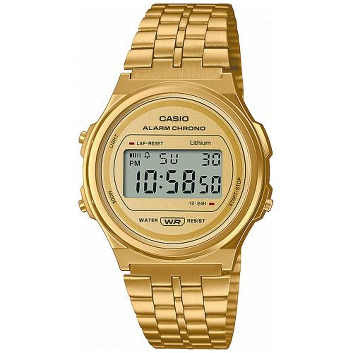 Orologio Unisex Casio A171WEG-9AEF Dorato Vintage 2 S0447754_0