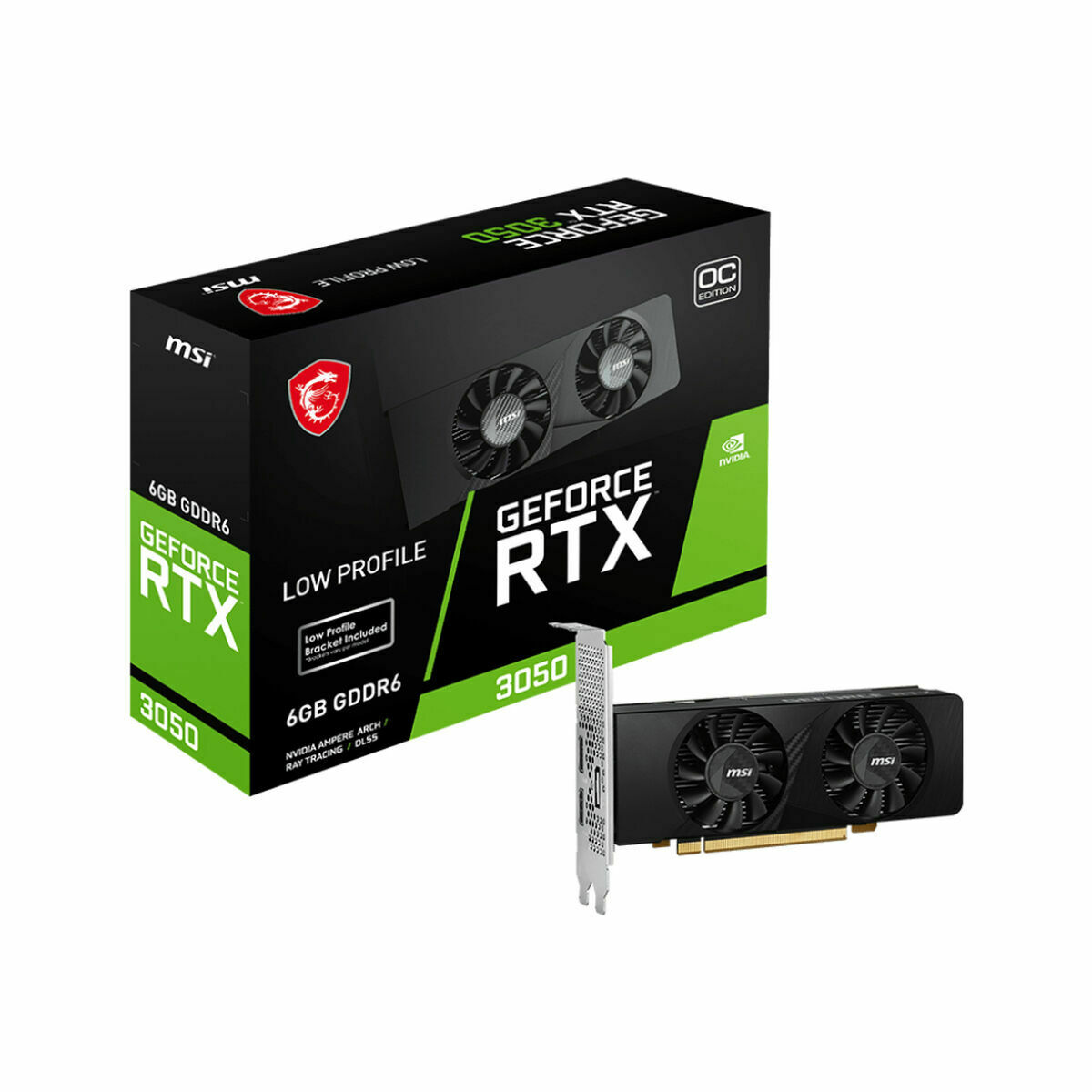 Scheda Grafica MSI GEFORCE RTX 3050 LP 6G OC GDDR6 2 S0239693_0