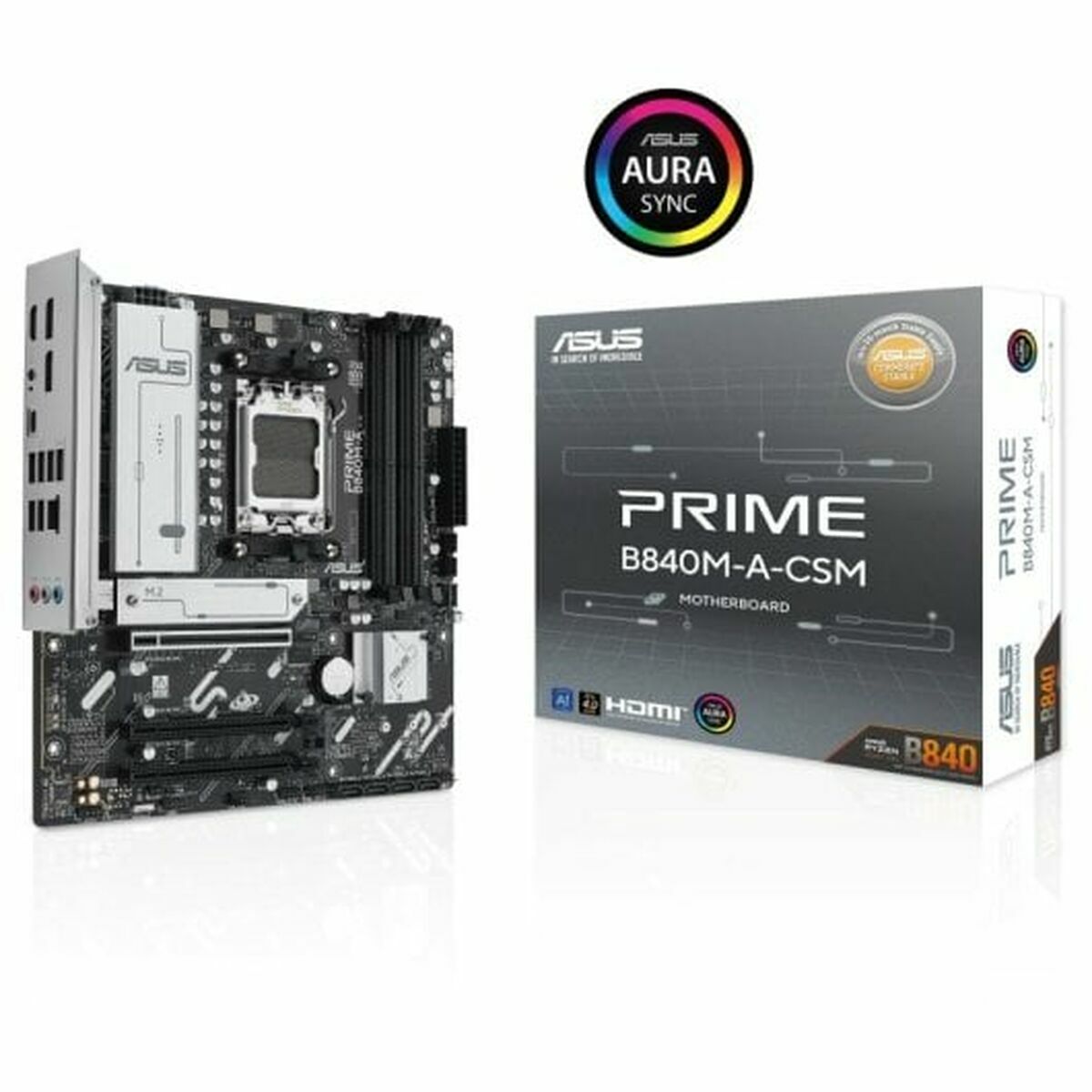Scheda Madre Asus PRIME B840M-A-CSM Grigio 3 S0242858_1