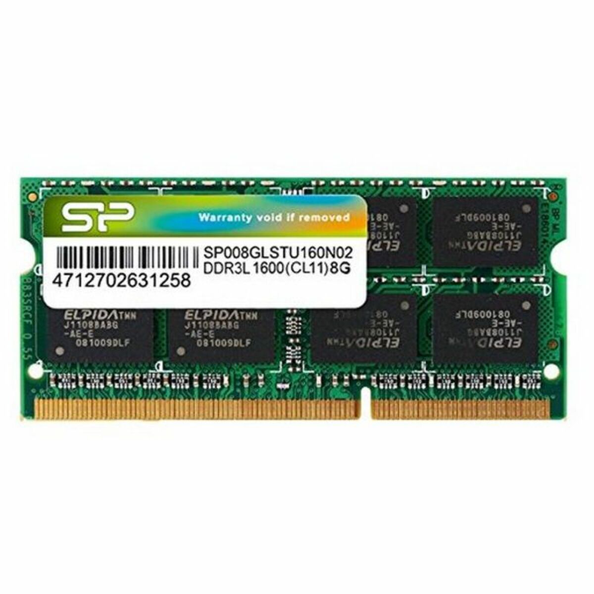 Memoria RAM Silicon Power SP008GLSTU160N02 8 GB 1600 MHz DDR3-PC3-12800 3 S0208390_1