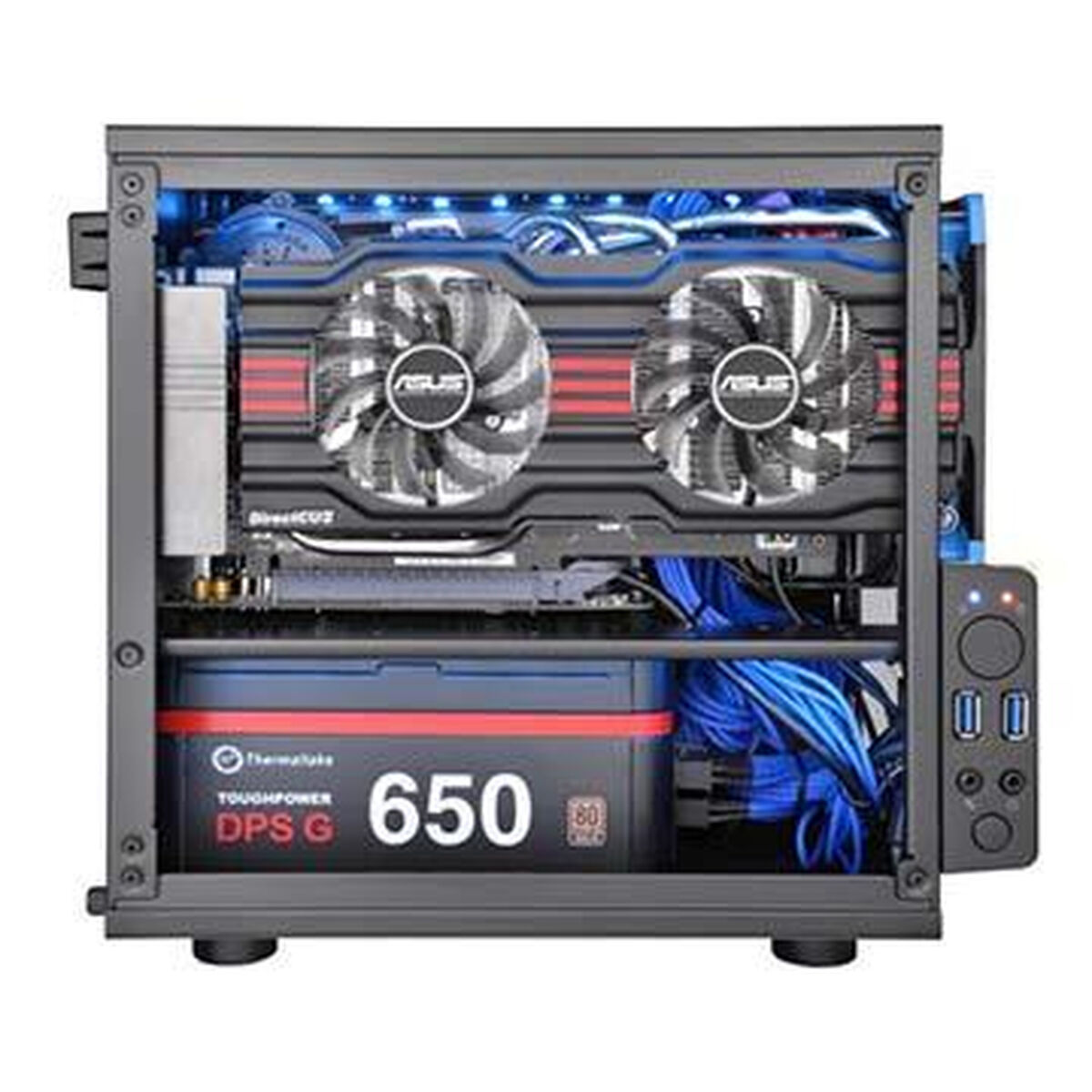 Case computer desktop ATX THERMALTAKE Core V1 Nero 21 S9144137_19