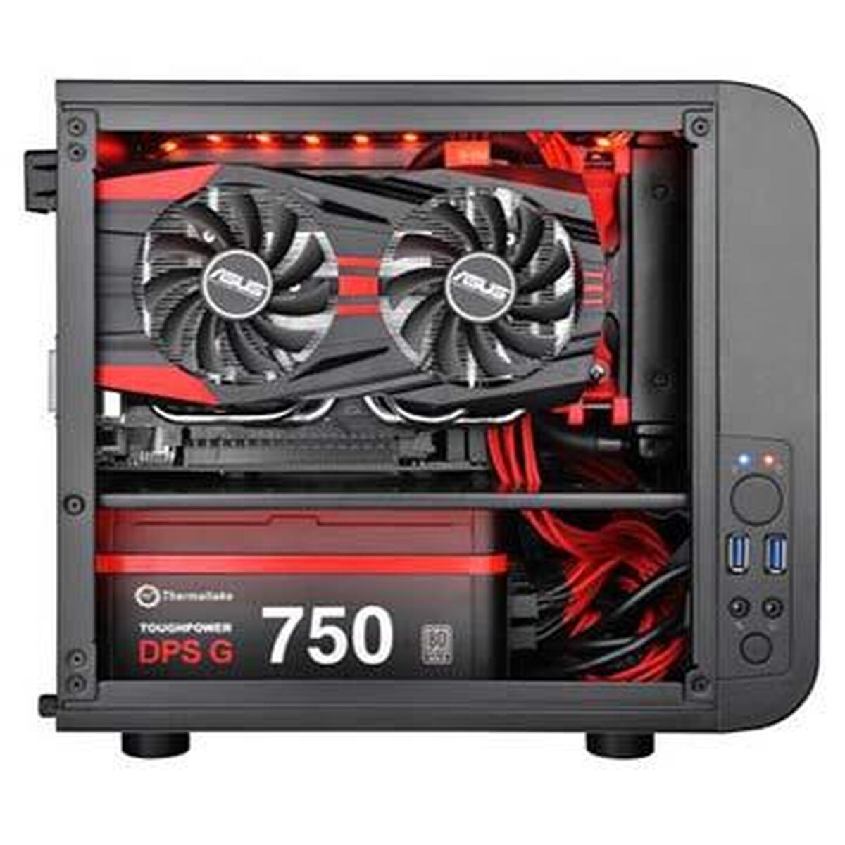 Case computer desktop ATX THERMALTAKE Core V1 Nero 23 S9144137_21