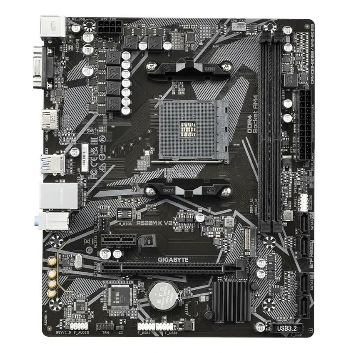 Scheda Madre Gigabyte A520M K V2 AMD A520 AMD AM4 3 S0242433_1