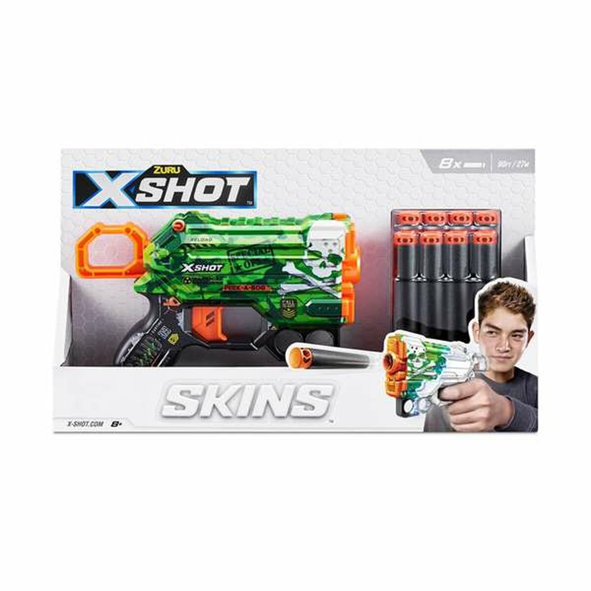 Pistola a Freccette X-Shot Skins Menace 15 x 9 x 3 cm 2 S2430579_0