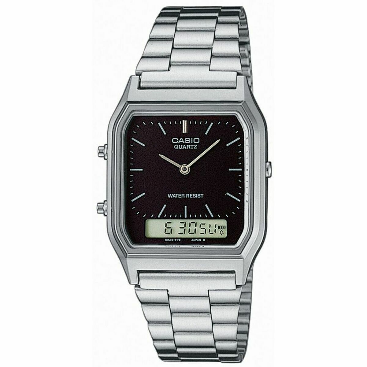 Orologio Unisex Casio AQ-230A-1DMQYES Nero Argentato 2 S0461771_0