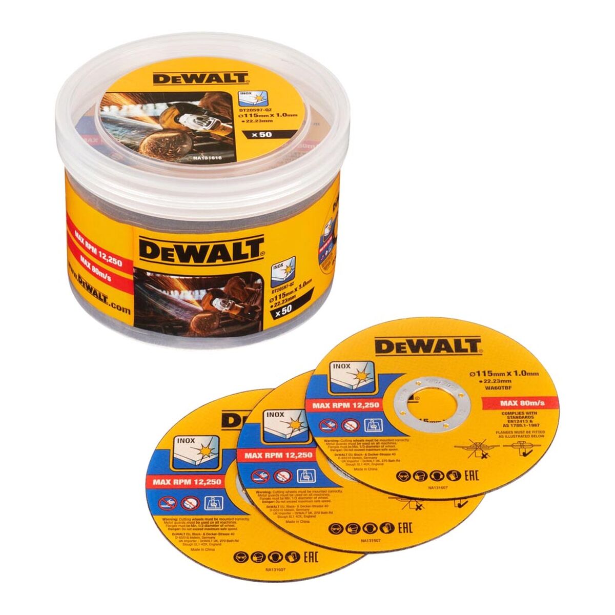 Dischi da taglio Dewalt dt20597-qz Ø 115 mm Smerigliatrice (50 Unità) 2 S7923176_0