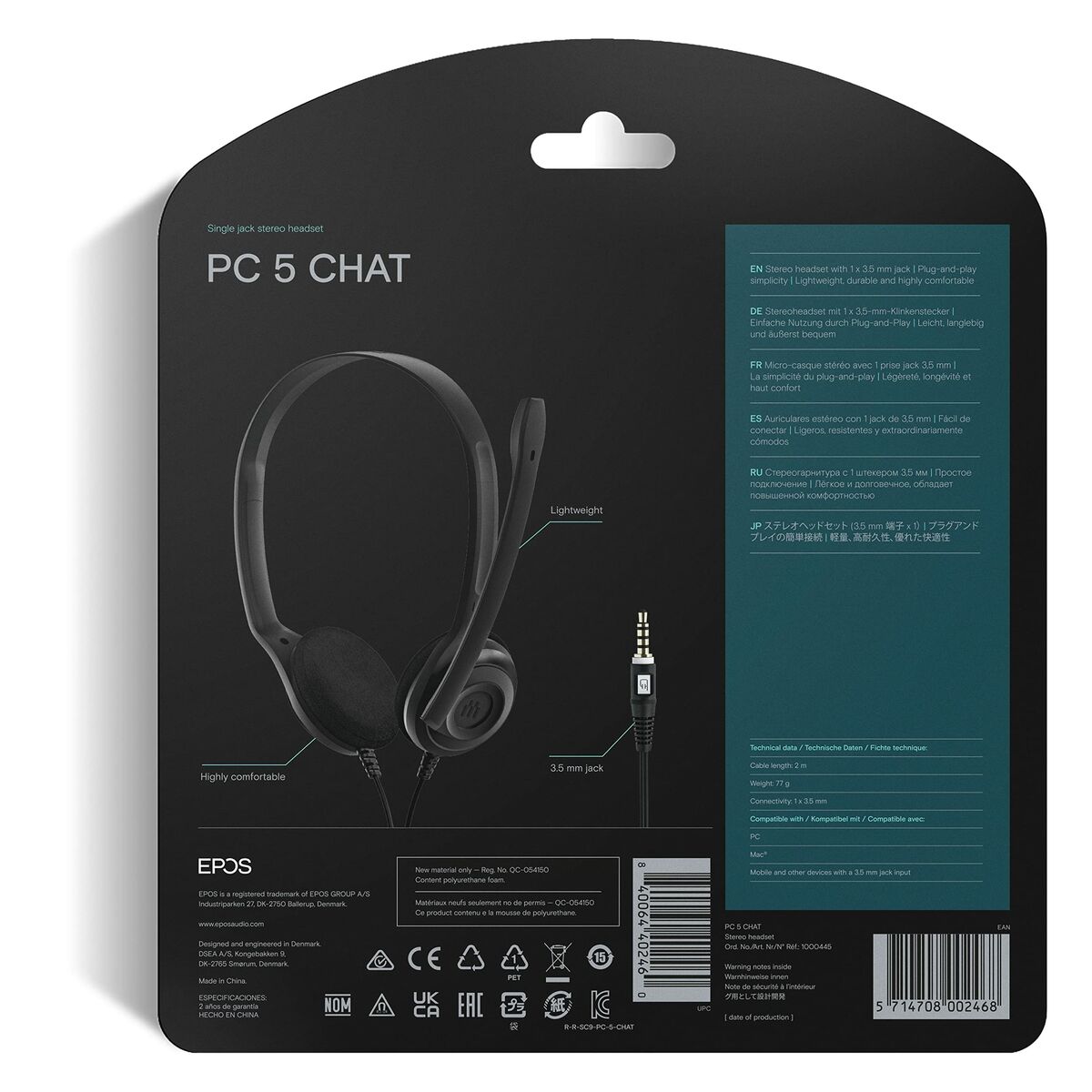 Auricolari Sennheiser PC 5 CHAT Nero 8 S7604066_6
