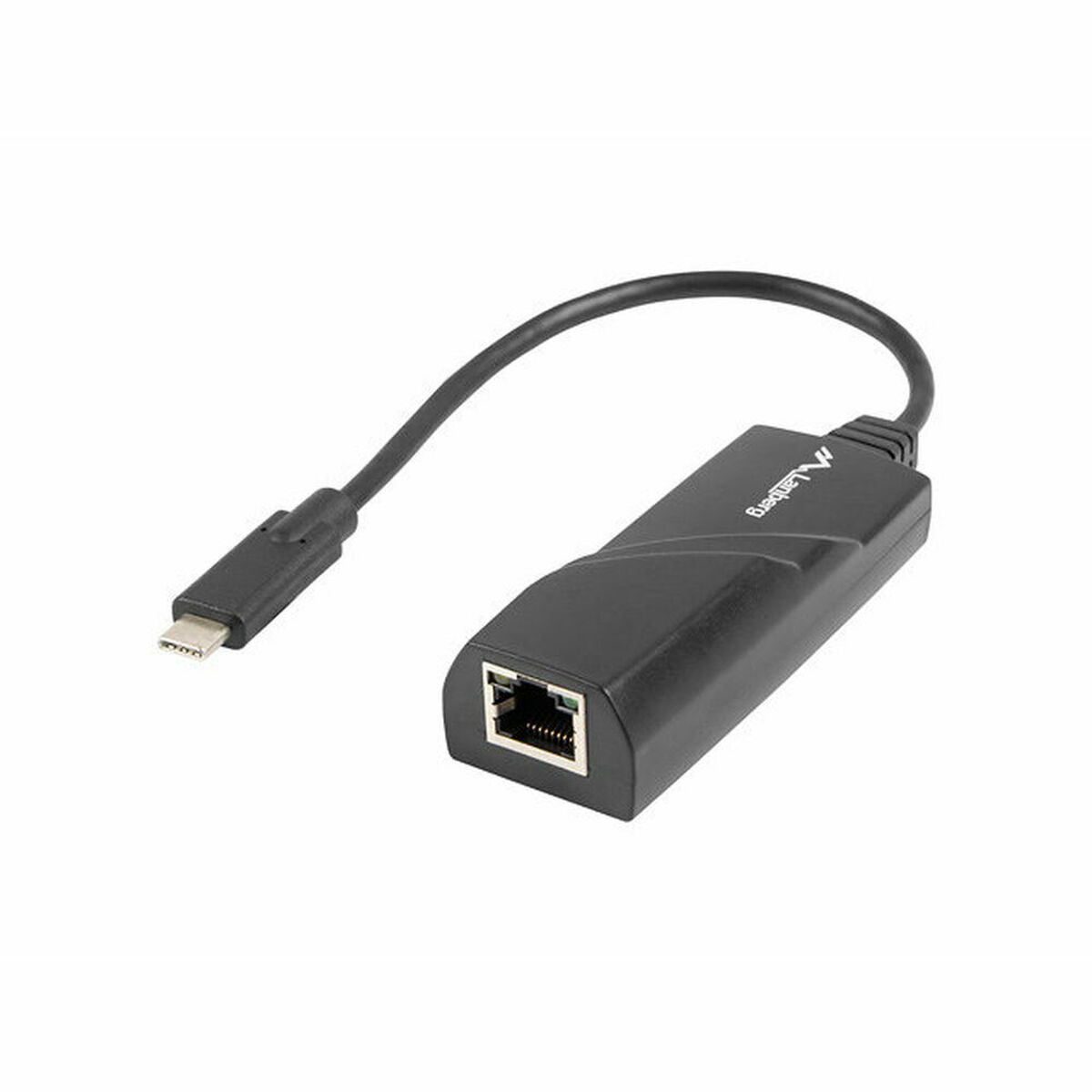 Adattatore USB C con Rete RJ45 Lanberg NC-1000-02 Nero 0,15 m 2 S5612394_0
