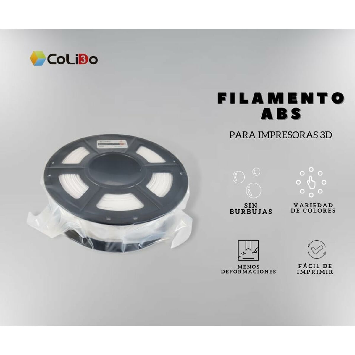 Bobina di Filamento CoLiDo COL3D-LCD163W Bianco 6 M0505121_4