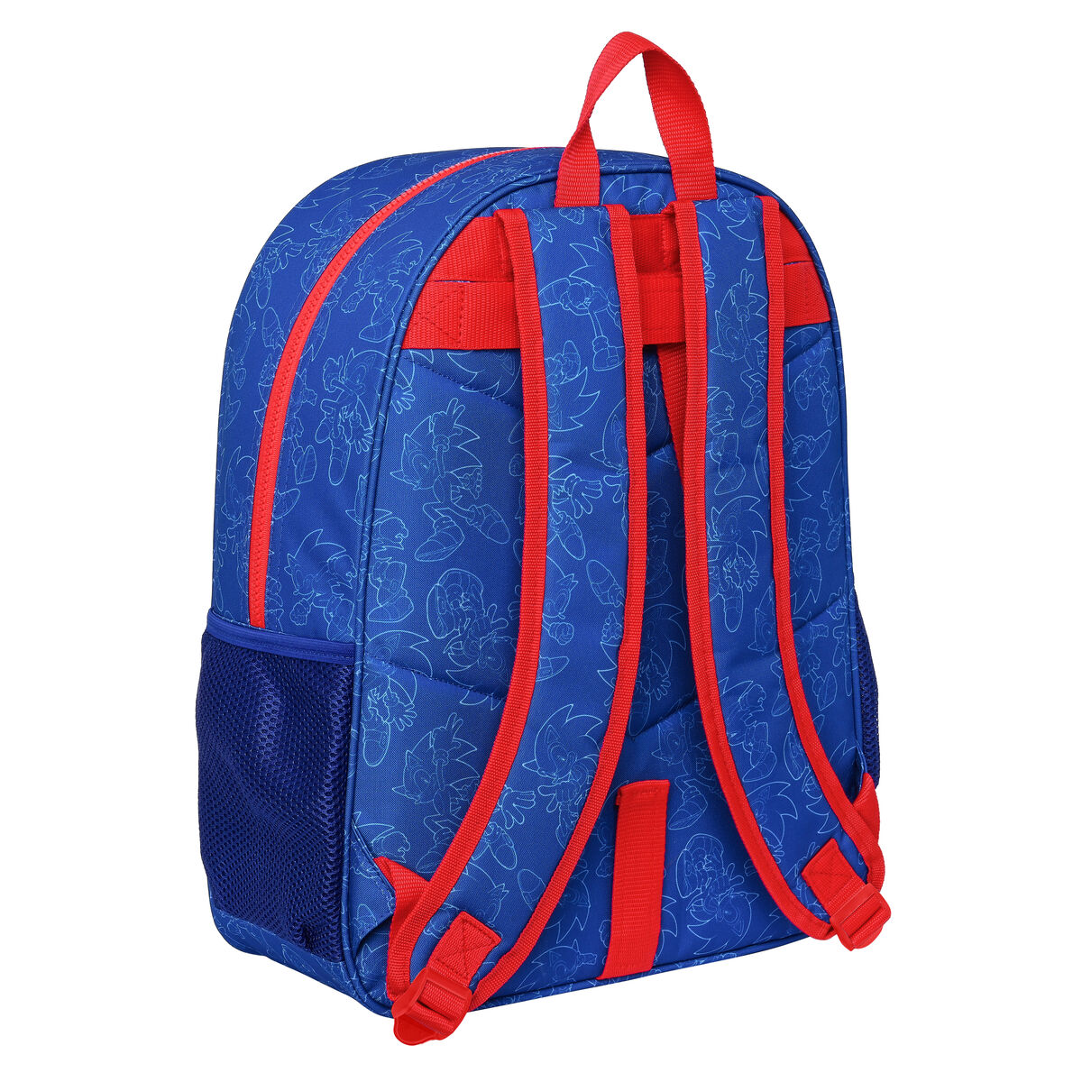 Zaino Scuola Sonic Let's roll Blu Marino 33 x 42 x 14 cm 3 S4308539_1