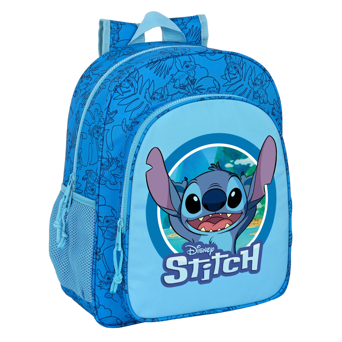 Zaino Scuola Stitch Azzurro 32 X 38 X 12 cm 2 S4308519_0