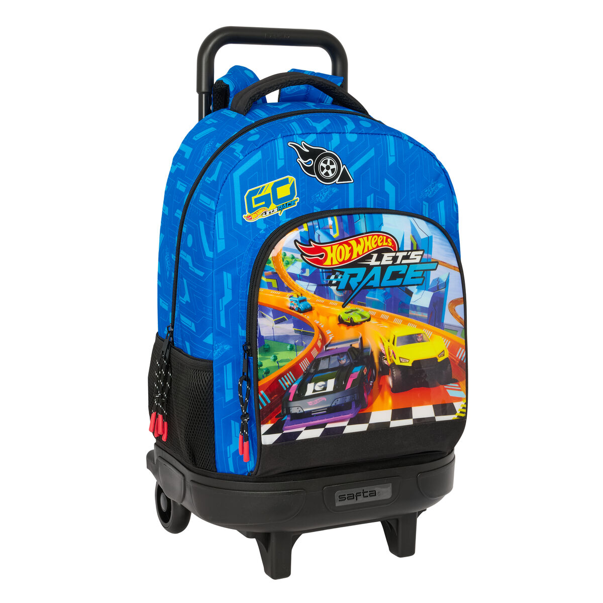 Trolley per la Scuola Hot Wheels Let's race Azzurro Nero 33 x 45 x 22 cm 2 S4311671_0