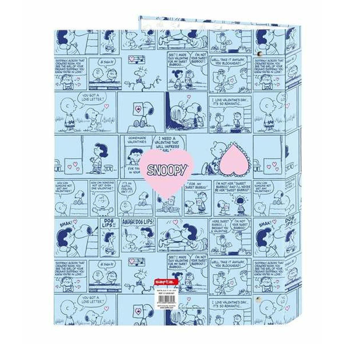 Raccoglitore ad anelli Snoopy Love 26,5 x 33 x 4 cm 3 S2454324_1