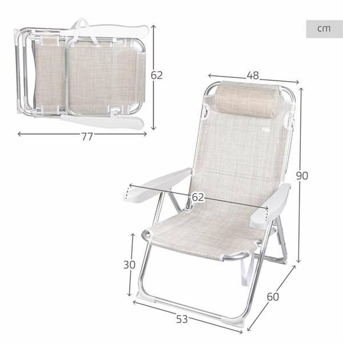 Sedia da Spiaggia Aktive 48 x 60 x 90 cm 6 S2436331_4