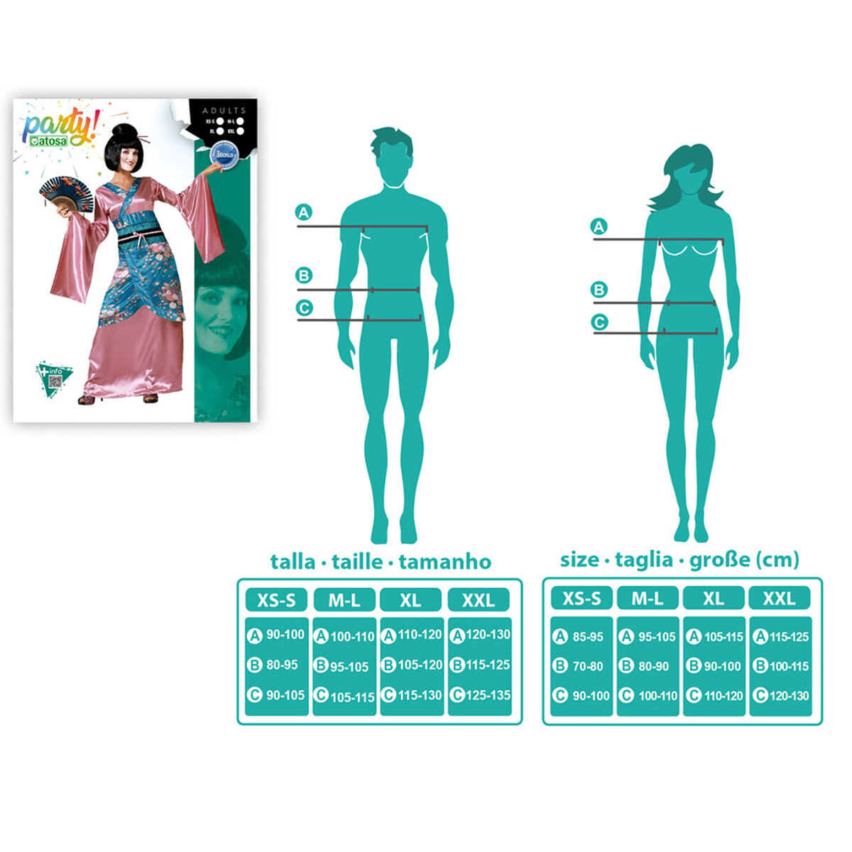 Costume per Adulti Cina 9 S1138723_7