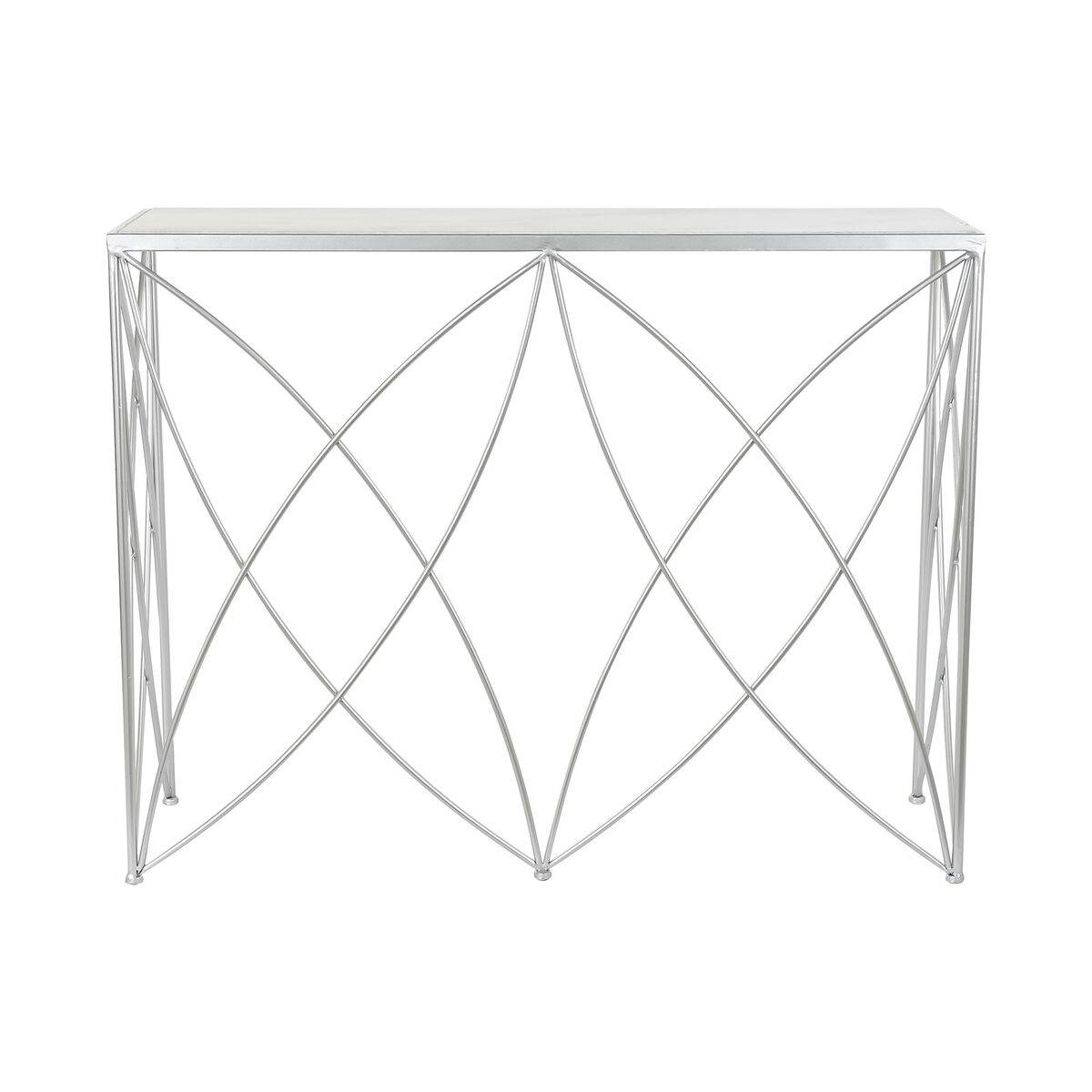 Ingresso DKD Home Decor Bianco Argentato 100 x 33 x 78 cm 5 S3023488_3