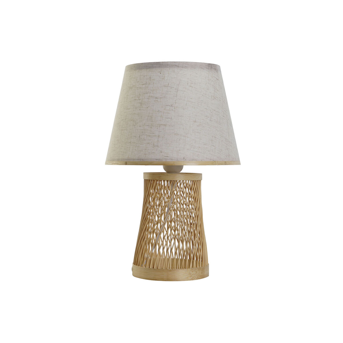 Lampada da tavolo DKD Home Decor Marrone Naturale Bambù 50 W 220 V 24 x 24 x 37 cm 2 S3057658_0
