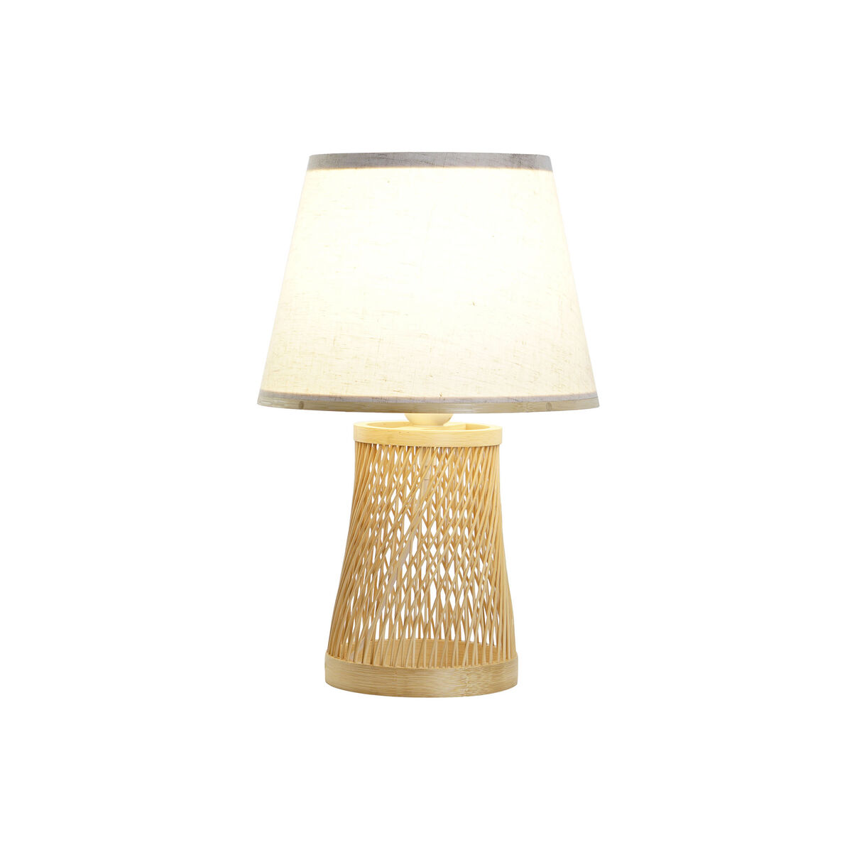 Lampada da tavolo DKD Home Decor Marrone Naturale Bambù 50 W 220 V 24 x 24 x 37 cm 6 S3057658_4