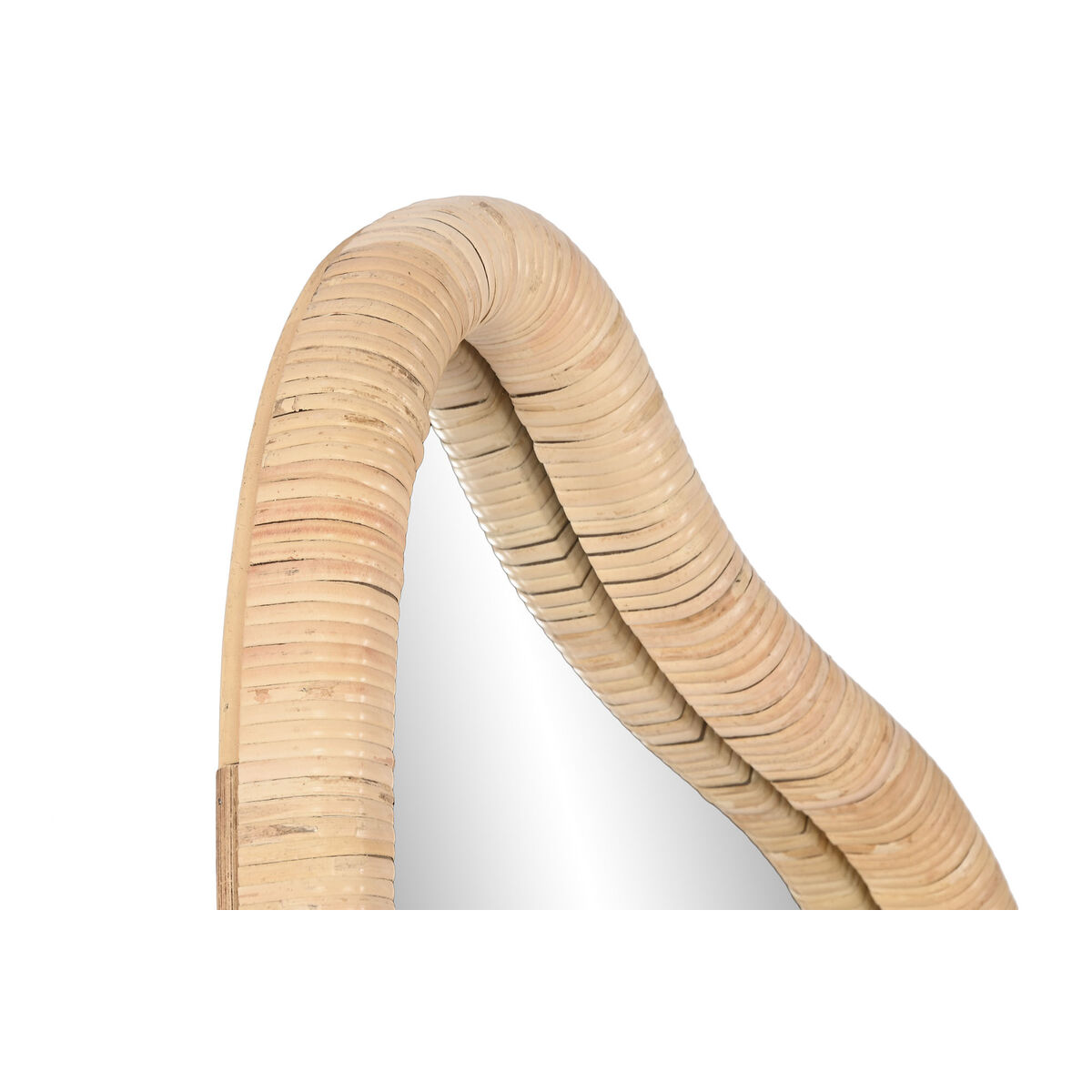 Specchio da parete Home ESPRIT Naturale Cristallo Rattan Scandi 52,5 x 4 x 150 cm 3 S3056353_1