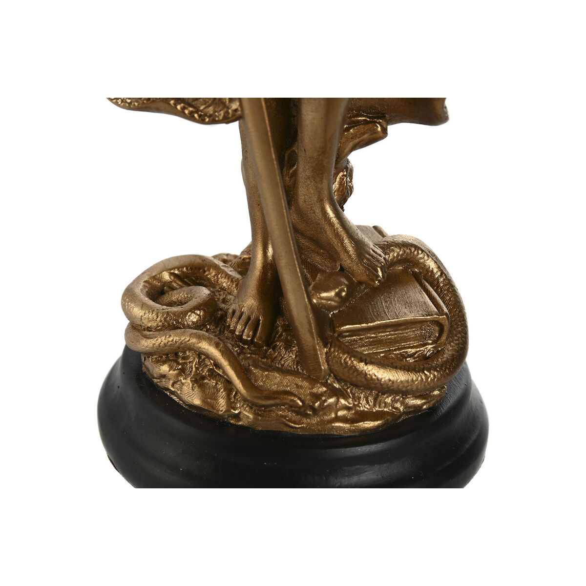 Statua Decorativa Home ESPRIT Dorato Argentato Resina 8,5 x 7,5 x 25 cm (2 Unità) 4 S3058589_2