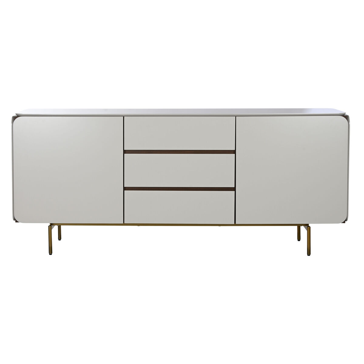 Credenza Home ESPRIT Bianco Marrone Dorato Legno Legno MDF 183 X 41,5 X 80 cm 12 S3059673_10