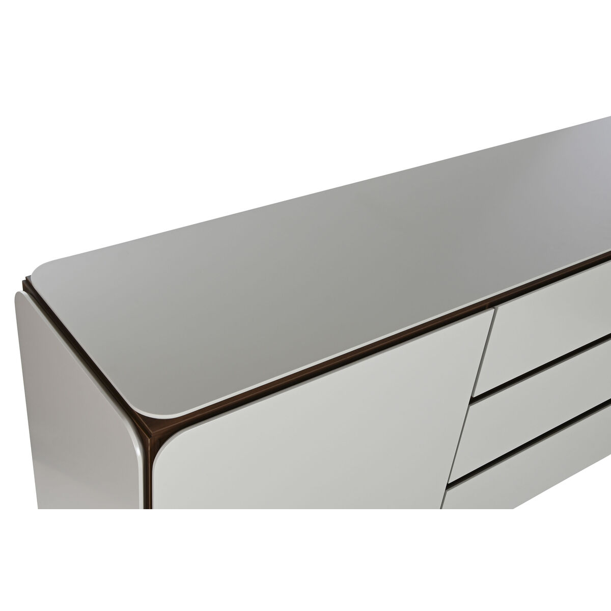 Credenza Home ESPRIT Bianco Marrone Dorato Legno Legno MDF 183 X 41,5 X 80 cm 6 S3059673_4